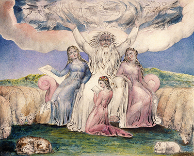 Job and his Daughters William Blake